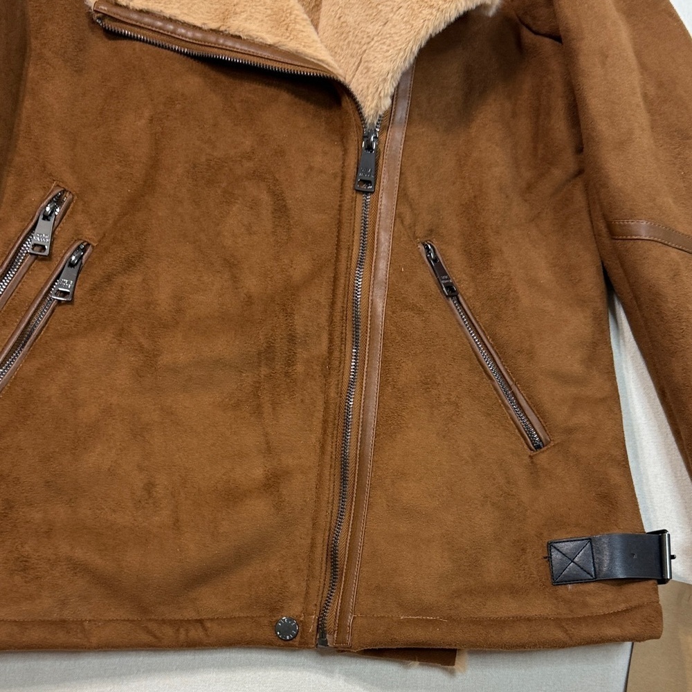 Steve Madden Brown Teddy Jacket - Picture 3 of 11